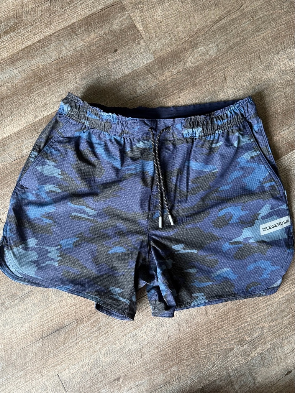 LEGENDS Blue Camo Men's Athletic Shorts
